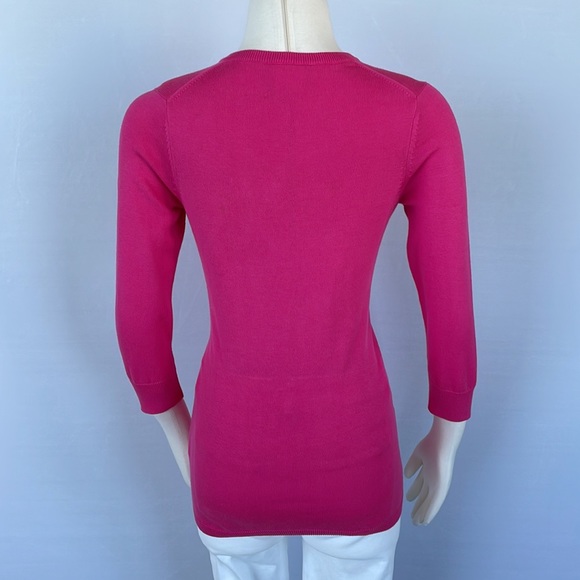 Lacoste Pink Sweater Size 38 3/4in Sleeves - Picture 9 of 13